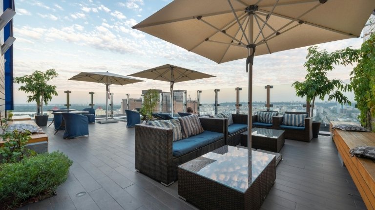 Open terrace area